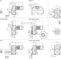 FC87 FCAF87 FCF87 FCA87減速機電機型號大全及尺寸圖