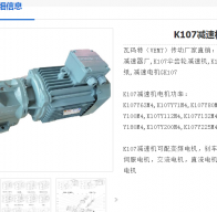 K107DRN160L4/BE20/AK8W減速電機型號解析