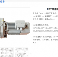 減速電機R87DRE90M4BE2HF/2W型號解析